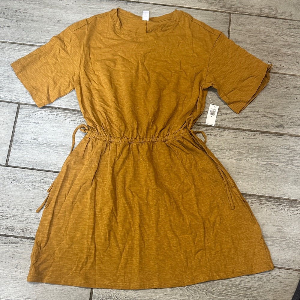 Old Navy Casual Burnt Orange Cotton Dress NWT Medium